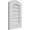 Ekena Millwork Arch Top Surface Mount PVC Gable Vent: Functional, w/ 3-1/2"W x 1"P Standard Frame, 16"W x 24"H GVPAR16X2401SF - alternate 3